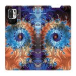 Housse cuir portefeuille pour xiaomi redmi note 10 5g psychedelic spirale