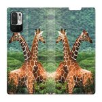Housse cuir portefeuille pour xiaomi redmi note 10 5g savane girafe duo