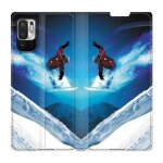 Housse cuir portefeuille pour xiaomi redmi note 10 5g snowboard saut