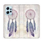 Housse cuir portefeuille pour xiaomi redmi note 12 4g zen attrape reve blanc