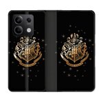 Housse cuir portefeuille pour xiaomi redmi note 13 pro 5g harry potter poudlard