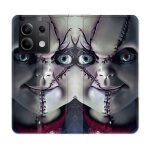 Housse cuir portefeuille pour xiaomi redmi note 13 pro 5g horreur chucky cicatrice Housse cuir portefeuille pour xiaomi redmi note 13 pro 5g horreur chucky cicatrice