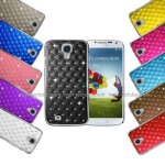 Housse etui coque chrome rigide pour samsung i9500 i9505 galaxy s4 iv + film ecran - violet