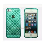 Housse etui coque gel diamant bleu clair pour apple iphone 5 5s 5g + film ecran
