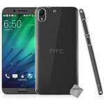 Housse etui coque gel fine pour htc desire 728 + film ecran - transparent tpu