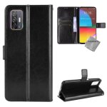 Housse etui coque pochette portefeuille pour htc desire 21 pro 5g + film ecran - noir