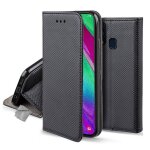 Housse etui coque pochette portefeuille pour samsung galaxy a20e + film ecran - noir magnet