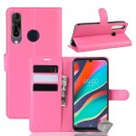 Housse etui coque pochette portefeuille pour wiko view 3 pro + verre trempe - rose