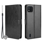 Housse etui coque pochette portefeuille pour wiko y62 + verre trempe - noir