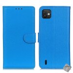 Housse etui coque pochette portefeuille pour wiko y82 + film ecran - bleu