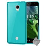 Housse etui coque pochette silicone gel fine pour acer liquid zest 3g z525 + film ecran - bleu