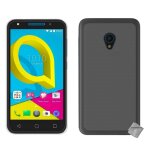 Housse etui coque pochette silicone gel fine pour alcatel u5 + film ecran - gris Housse etui coque pochette silicone gel fine pour alcatel u5 + film ecran - gris