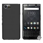 Housse etui coque pochette silicone gel fine pour blackberry keyone + film ecran - noir Housse etui coque pochette silicone gel fine pour blackberry keyone + film ecran - noir