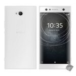 Housse etui coque pochette silicone gel fine pour sony xperia xa2 ultra + verre trempe - blanc transparent ...
