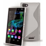 Housse etui coque pochette silicone gel fine pour wiko ridge 4g + film ecran - transparent