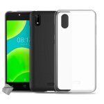 Housse etui coque pochette silicone gel fine pour wiko sunny 4 + verre trempe - blanc transparent