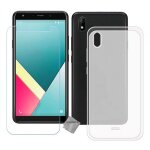 Housse etui coque pochette silicone gel fine pour wiko y61 + film ecran - blanc transparent