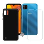 Housse etui coque pochette silicone gel fine pour wiko y62 + verre trempe - noir
