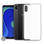 Housse etui coque pochette silicone gel fine pour wiko y80 + verre trempe - blanc transparent