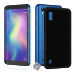 Housse etui coque pochette silicone gel fine pour zte blade a5 (2019) + verre trempe - noir
