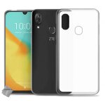 Housse etui coque pochette silicone gel fine pour zte blade v10 vita + film ecran - blanc transparent ...