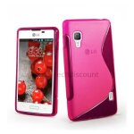 Housse etui coque pochette silicone gel pour lg optimus l5 ii 2 e460 + film ecran - rose