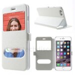 Housse etui coque portefeuille view case pour apple iphone 6s (4. 7) + film ecran - blanc Housse etui coque portefeuille view case pour apple iphone 6s (4. 7) + film ecran - blanc