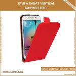 Housse etui coque rabat flip clapet samsung galaxy ace 4 4g lte (g357) rouge