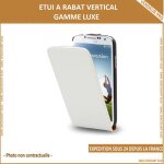 Housse etui coque rabat flip clapet pour sony xperia sp blanc