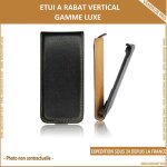 Housse etui coque rabat flip clapet pour sony xperia z2 de couleur noir