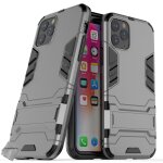 Housse etui coque rigide anti choc pour apple iphone 11 pro + verre trempe - gris