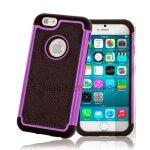 Housse etui coque rigide anti choc pour apple iphone 6s (4. 7 pouces) + film ecran - mauve