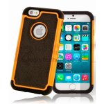 Housse etui coque rigide anti choc pour apple iphone 6s (4. 7 pouces) + film ecran - orange