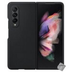 Housse etui coque rigide avant arri�re pour samsung galaxy z fold 3 5g - noir
