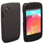 Housse etui coque rigide pour wiko ozzy + film ecran - noir rigide