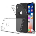 Housse etui coque silicone gel apple iphone xs + verre trempe - transparent tpu