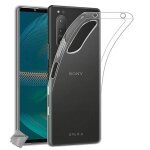 Housse etui coque silicone gel fine sony xperia 5 iii + film ecran - transparent tpu