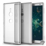 Housse etui coque silicone gel fine sony xperia xz2 + film ecran transparent tpu