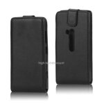 Housse etui coque simili cuir noir pour nokia lumia 920 + film ecran