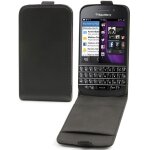Housse etui fin noir � rabat blackberry q10