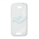 Housse / etui minigel x - line blanc pour htc one s