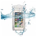 Housse etui, pochette etanche flottante blanc waterproof pour tlphone smartphone jusqu'a 7. 2  - visiodirect ...