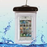 Housse etui pochette etanche waterproof pour lg optimus f6 - blanc