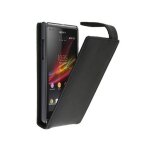 Housse / etui a rabat noir pour sony xperia l Housse / etui a rabat noir pour sony xperia l