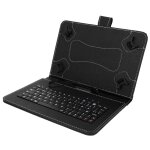 Housse folio avec clavier azerty tablette 10'' - noir - connecteur micro - usb