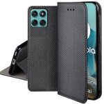 Housse pour motorola edge 60 / 60 fusion 5g - etui coque pochette portefeuille + film ecran - noir magnet ...