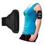 Housse noir brassard sport tour de bras pour samsung galaxy pocket s5300