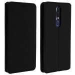 Housse nokia 3. 1 plus etui folio porte - cartes fonction support - noir