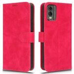 Housse pour nokia c32 - etui coque pochette portefeuille + film ecran - rose