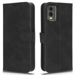 Housse pour nokia c32 - etui coque pochette portefeuille + verre trempe - noir